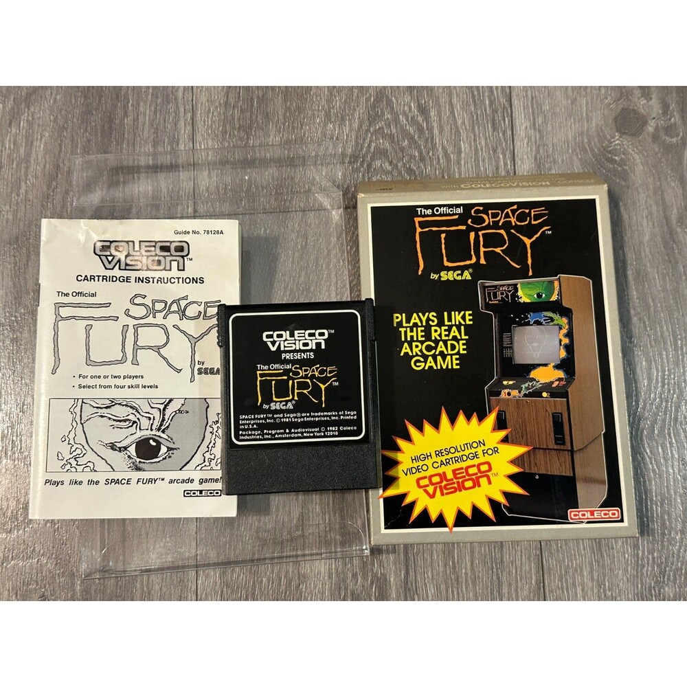 Vintage Space Fury ColecoVision Video Game CBS Electronics Shooter CIB